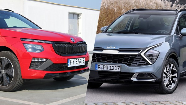 Skoda Kamiq (z lewej) i Kia Sportage