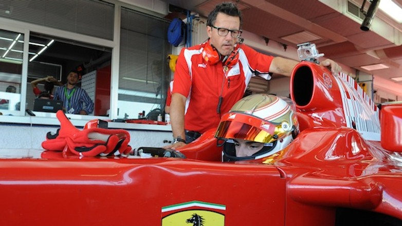 Bartłomiej Mirecki na testach Ferrari Driver Academy