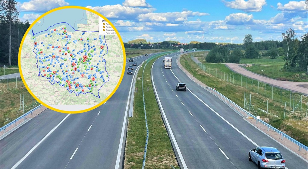 Jak sprawdzić, czy odcinkowy pomiar prędkości działa? Mapa CANARD