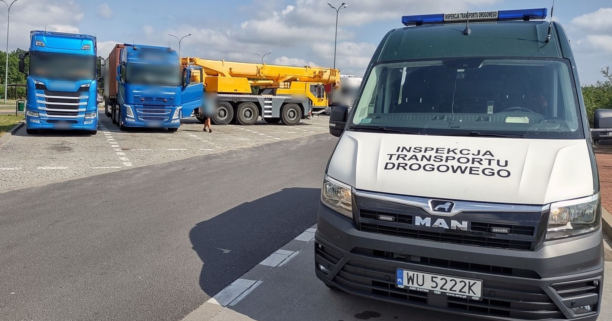 Inspekcja Transportu Drogowego na służbie (zdj. ilustracyjne)