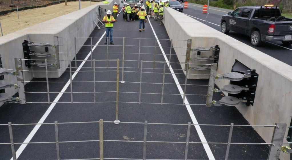 Siatka do awaryjnego hamowania ciężarówek