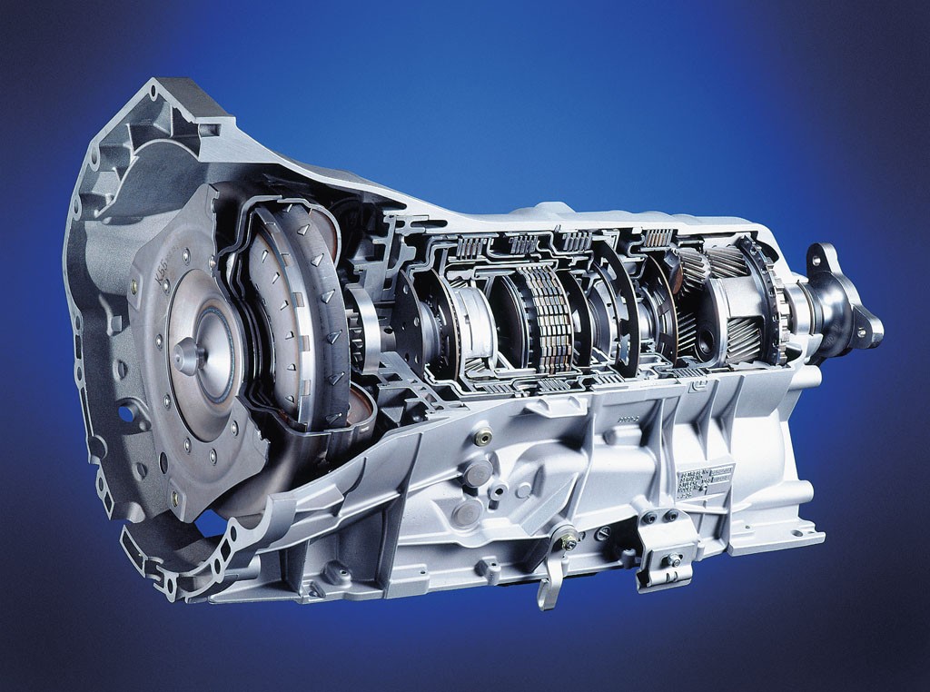 Przekrój automatycznej skrzyni biegów