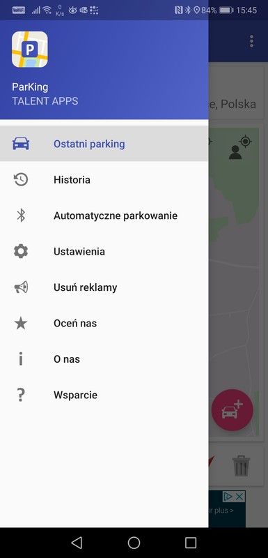 Aplikacja ParKing