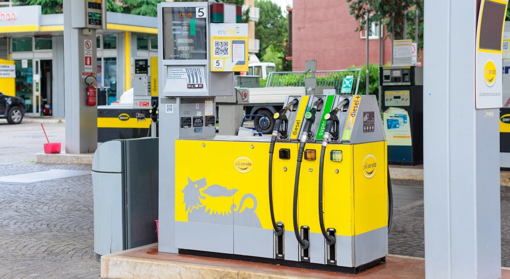 Stacja paliw Eni we Włoszech