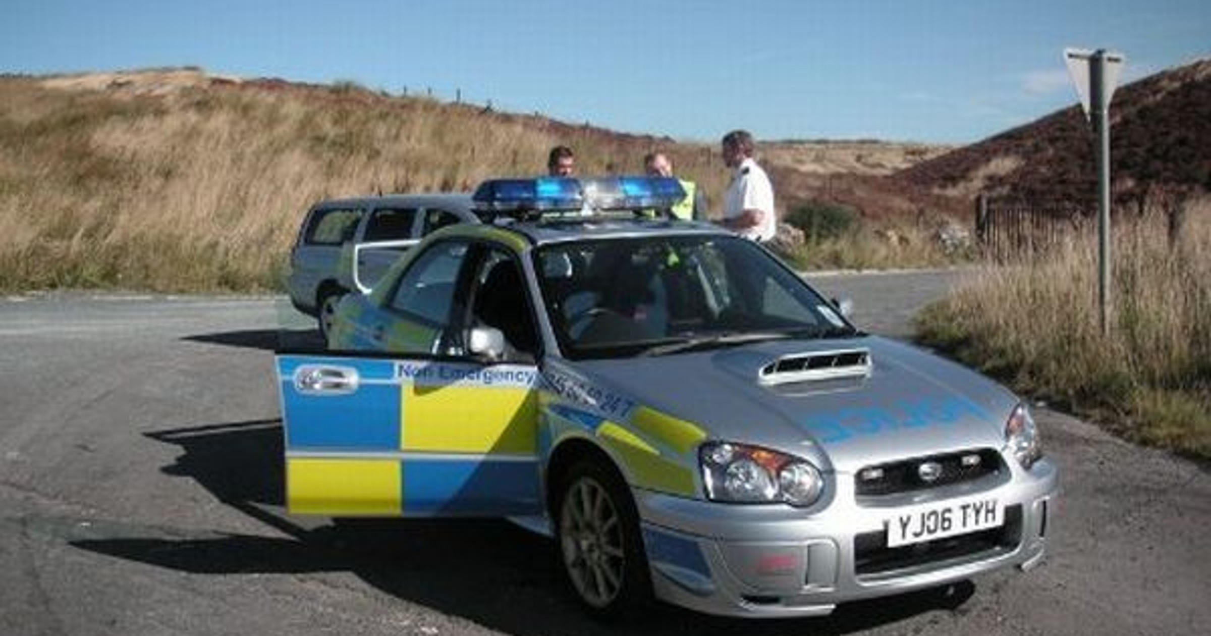 Policja w Subaru Impreza WRX STI