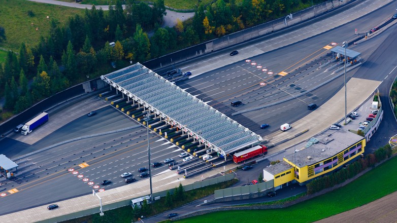 Punkt poboru opłat Schönberg na autostradzie A13 w Austrii
