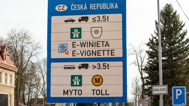 Winiety autostradowe w Czechach