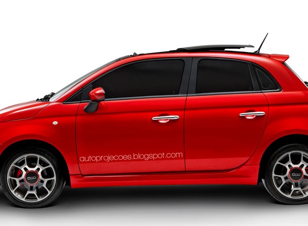 Fiat 500 w wersji pięciodrzwiowej
