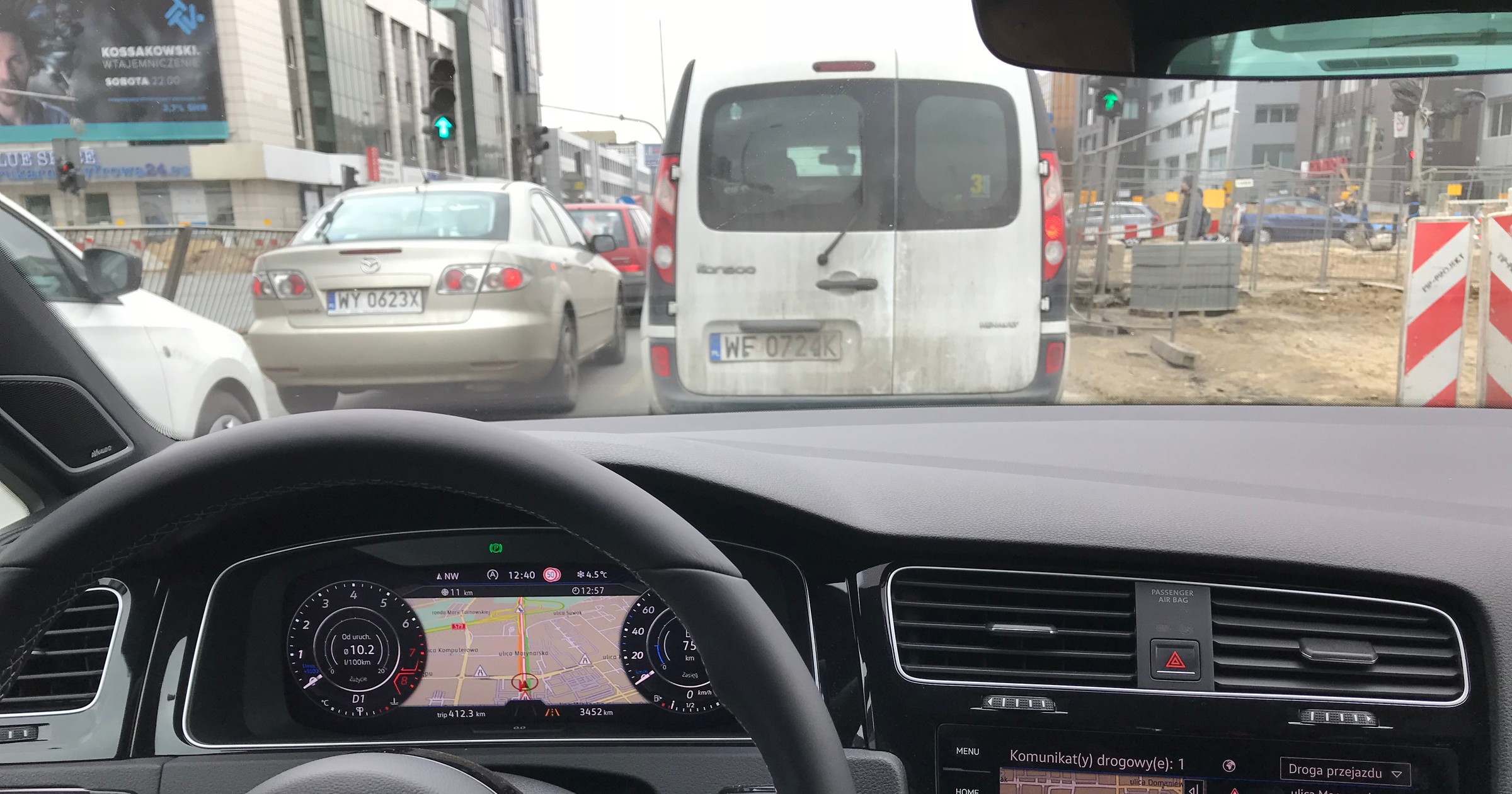 Korek na drodze