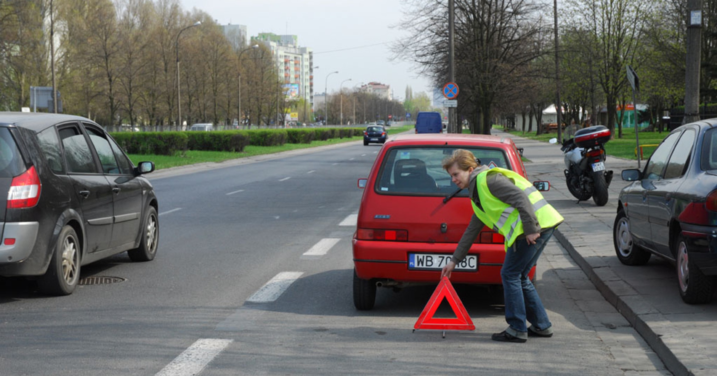 Uwaga, niebezpieczeństwo! Zobacz jak i gdzie postawić trójkąt