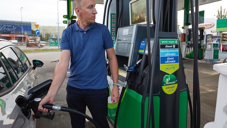 Tankowanie na stacji BP