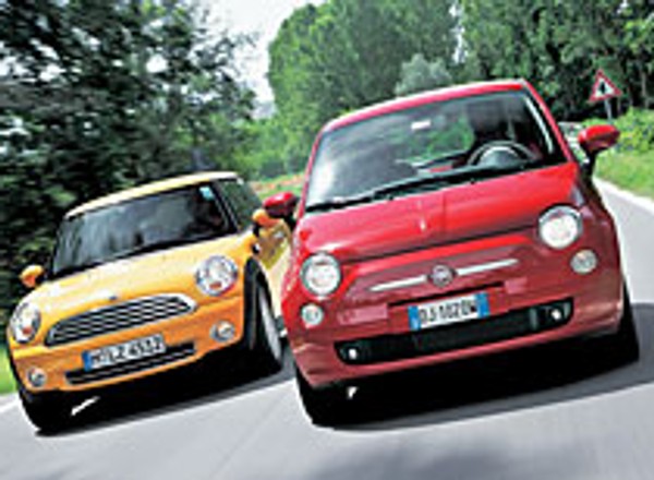 Test porównawczy: Fiat 500 kontra Mini - przeszyte minispódniczki