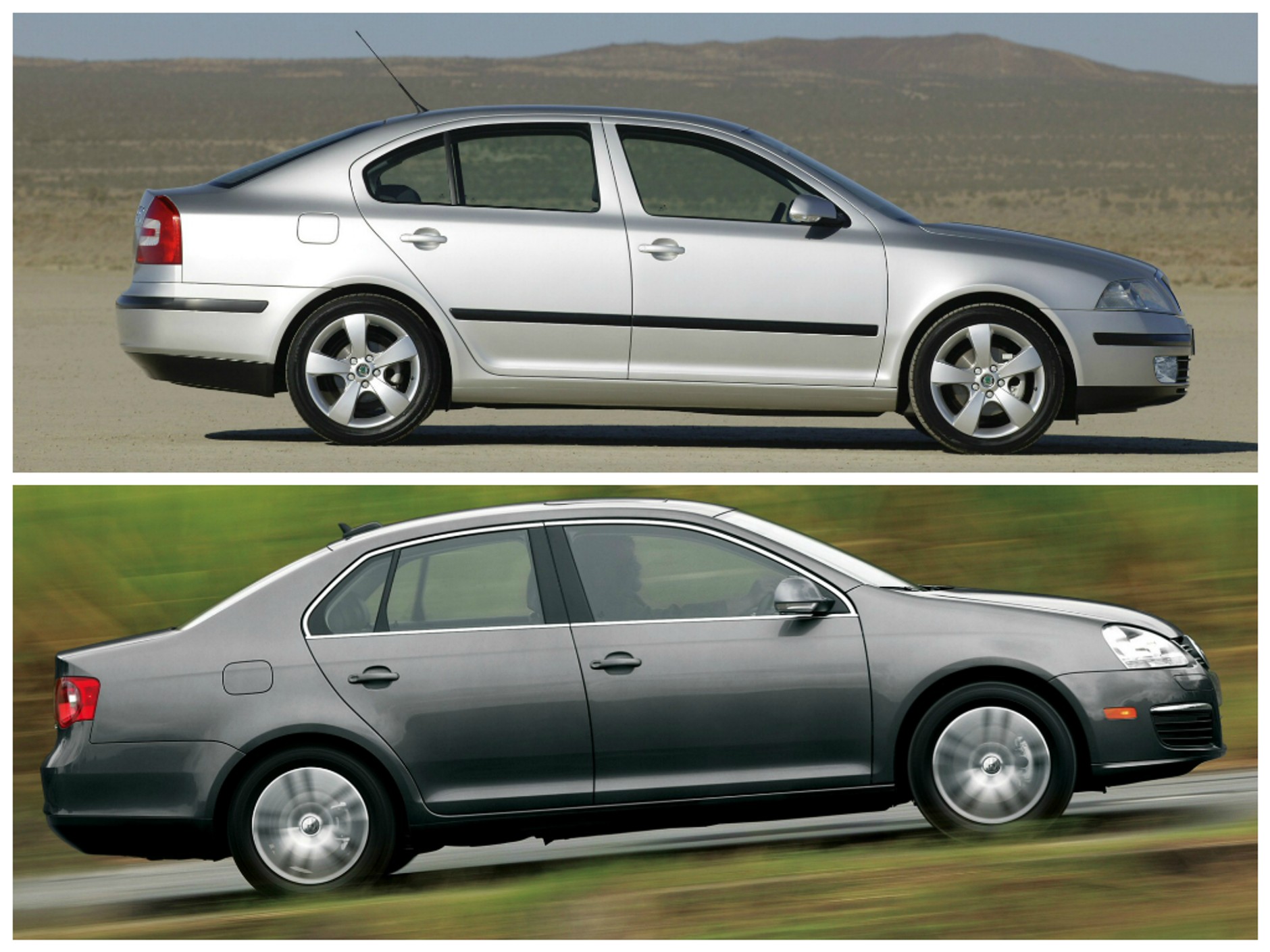 Skoda Octavia II vs. Volkswagen Jetta V