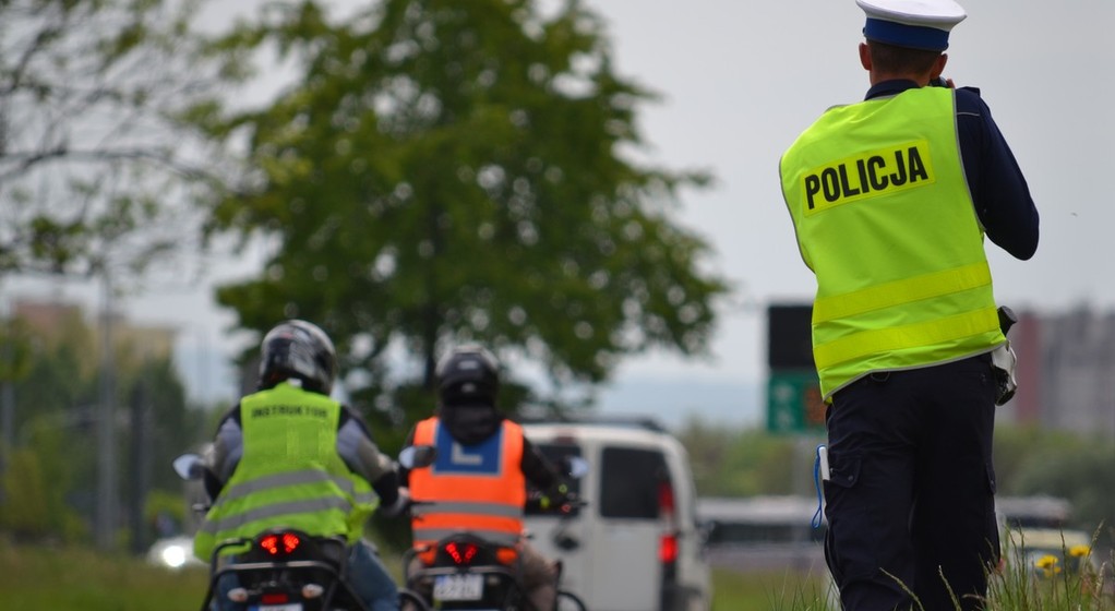 Policja, zatrzymanie motocykla