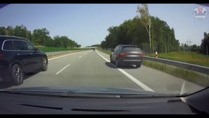 Kierowcę BMW poniosła fantazja na ekspresówce [WIDEO]