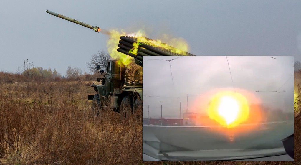 Kierowca unikający rakiet GRAD