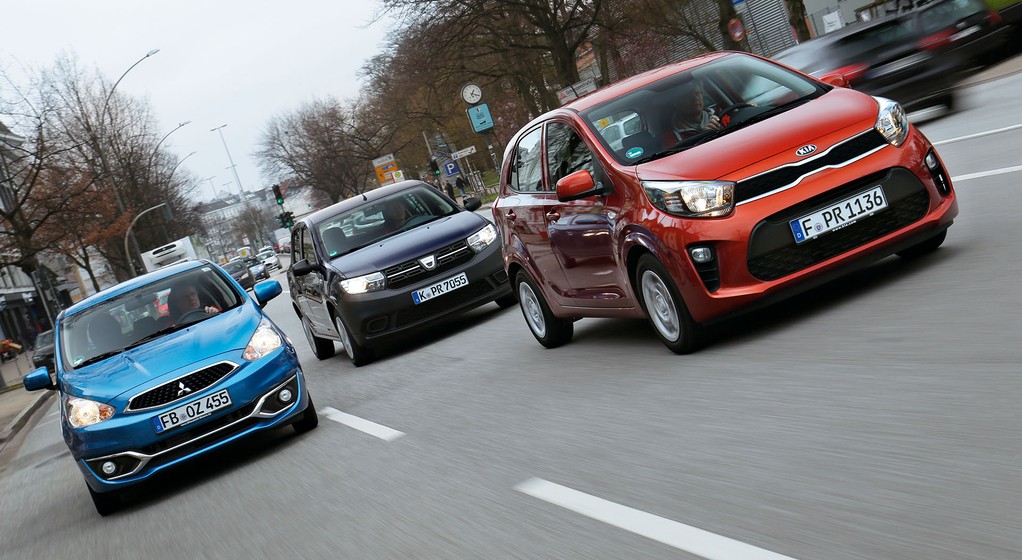 porownanie 3 małych samochodów