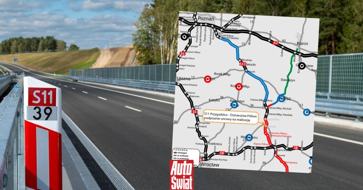 GDDKiA podpisała umowę. Powstanie nowy odcinek drogi S11 w południowej Wielkopolsce