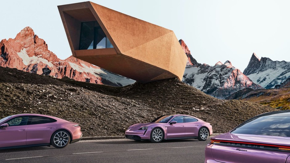 Zdjęcie z sesji Porsche Taycan 4S wykonanej przez Tomka Mąkolskiego