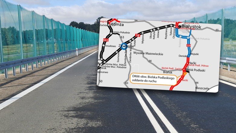 Nowa obwodnica Bielska Podlaskiego łącząca się z S19 już otwarta