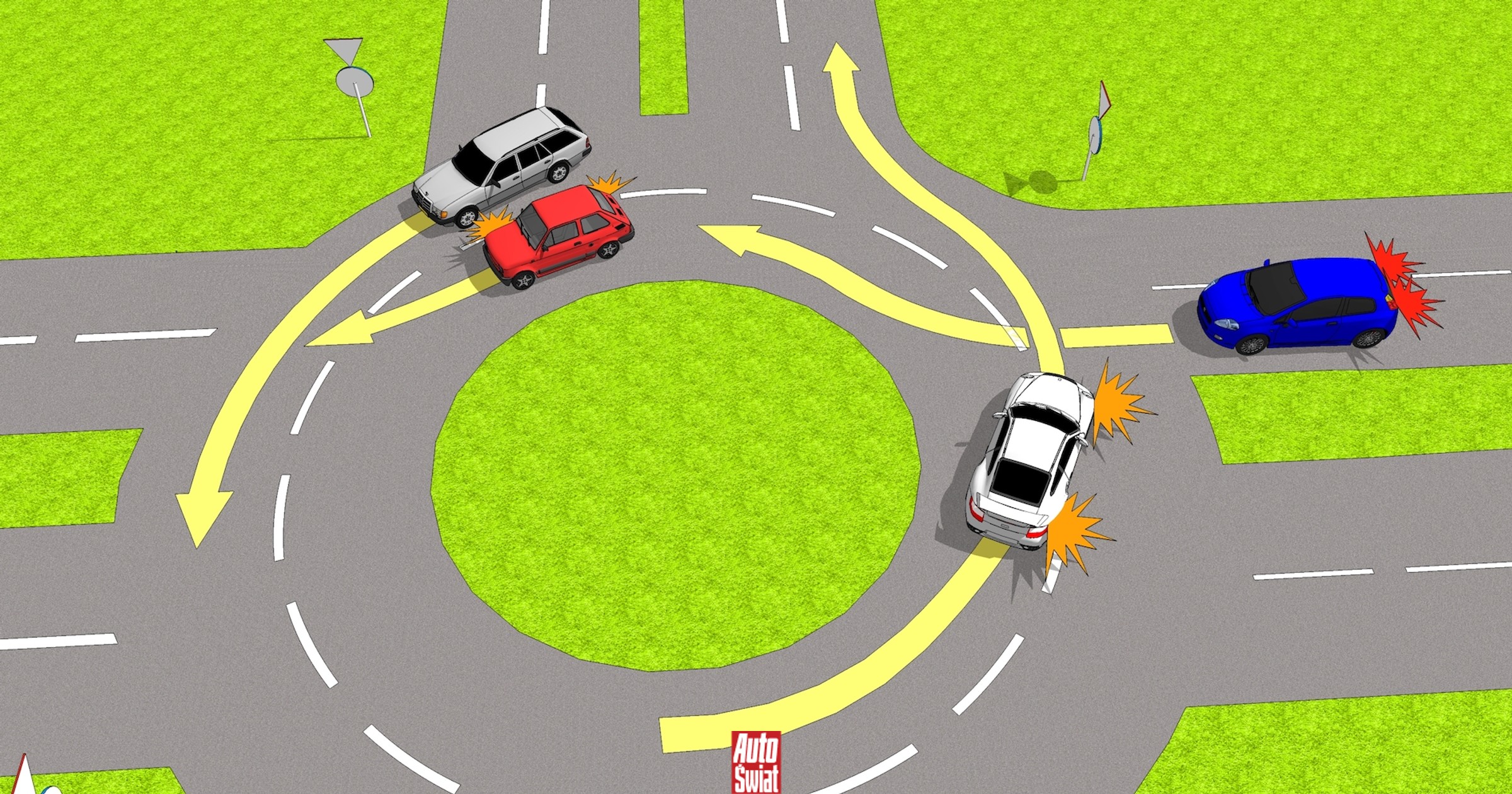 I kto jedzie pierwszy? 10 zagadek ze skrzyżowaniami. Każdy z prawem jazdy powinien mieć maksa