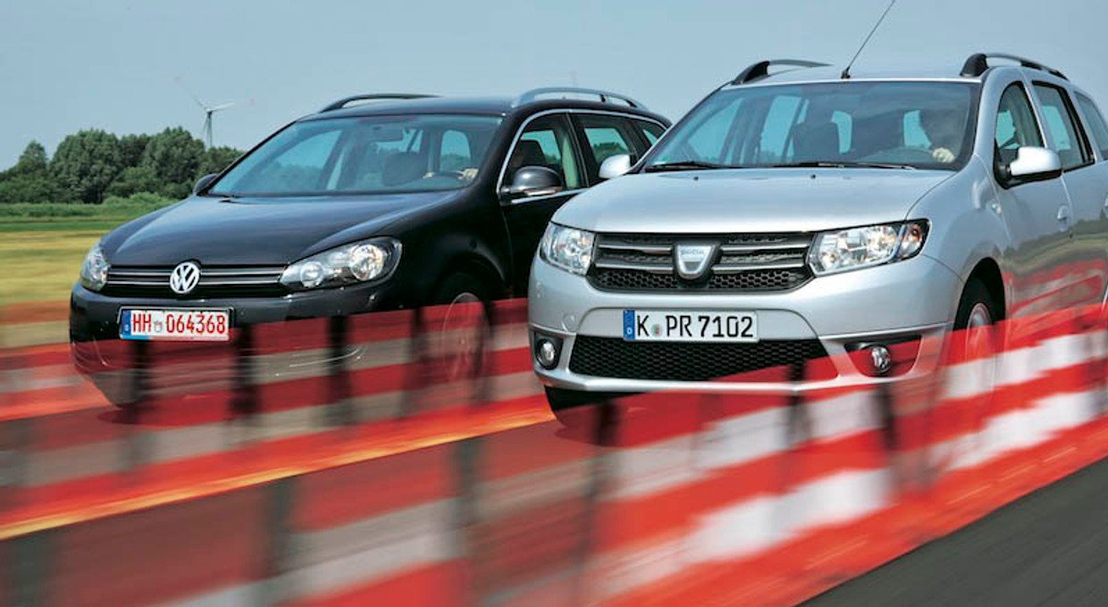 Dacia Logan MCV kontra używany VW Golf kombi