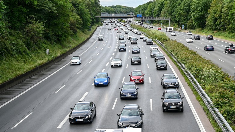 Niemiecka autostrada w okolicach Leverkusen