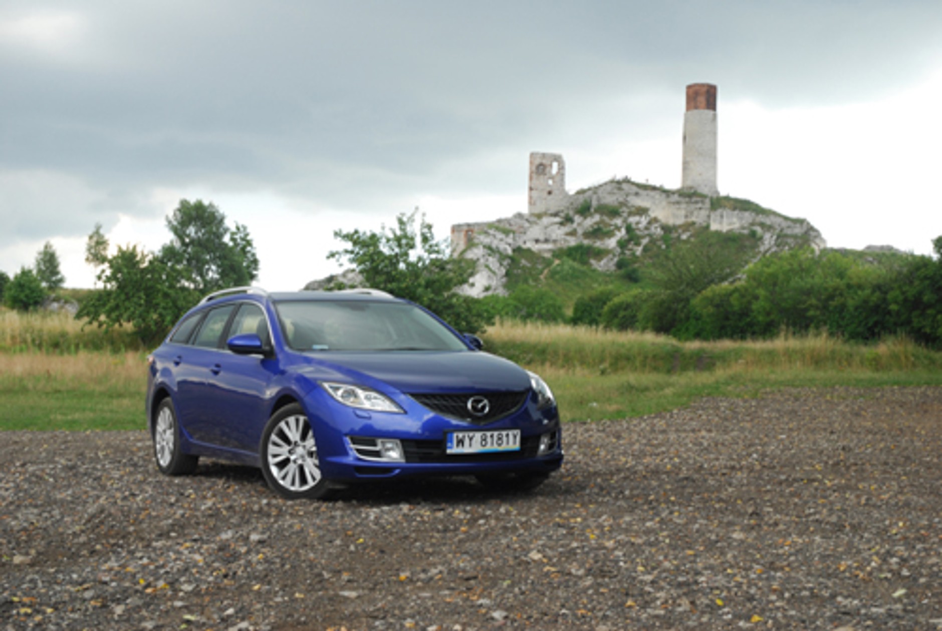 Mazdą 6 kombi na jurze - Orle Gniazda nie tylko dla  orłów