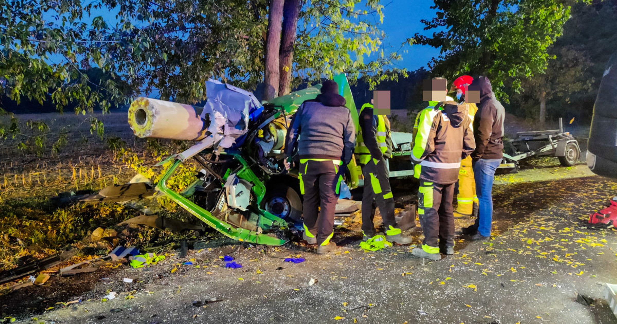 Tragiczny wypadek lawety w okolicach Chrząstowa
