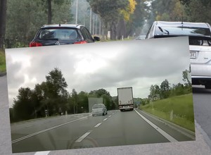 Pokazał, jak nie wolno wyprzedzać. Ryzykowny manewr kierowcy Opla