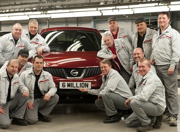 6 milionów Nissanów z Wielkiej Brytanii