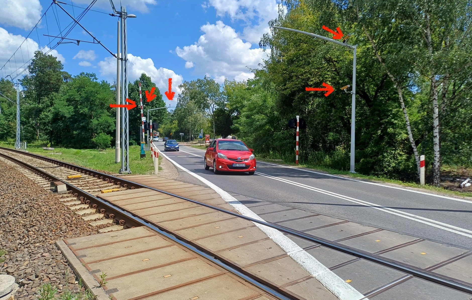 System RedLight na przejeździe kolejowym