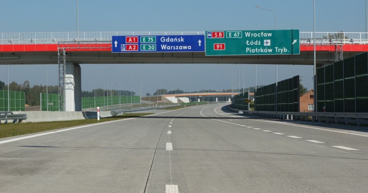 A1 - węzeł Łódź Południe