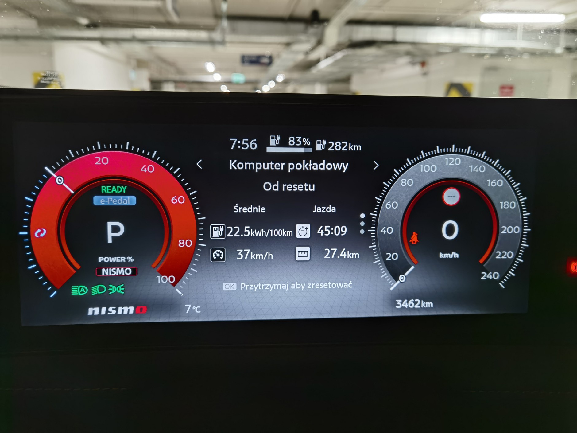 Nissan Ariya Nismo - przeciętne zużycie energii