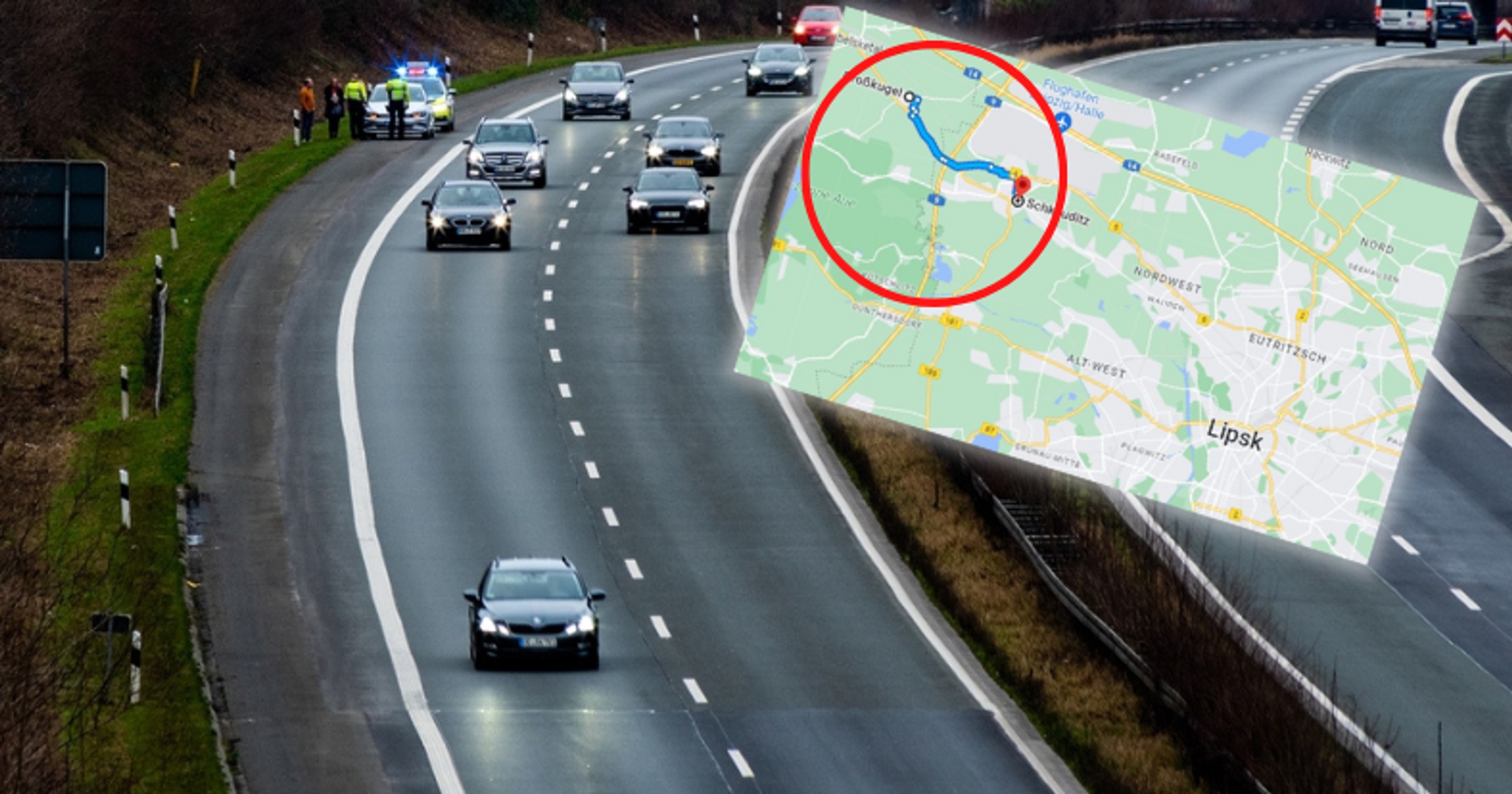 Kierowcy nie mieli szans uniknąć potrącenia (Screen: Google Maps)