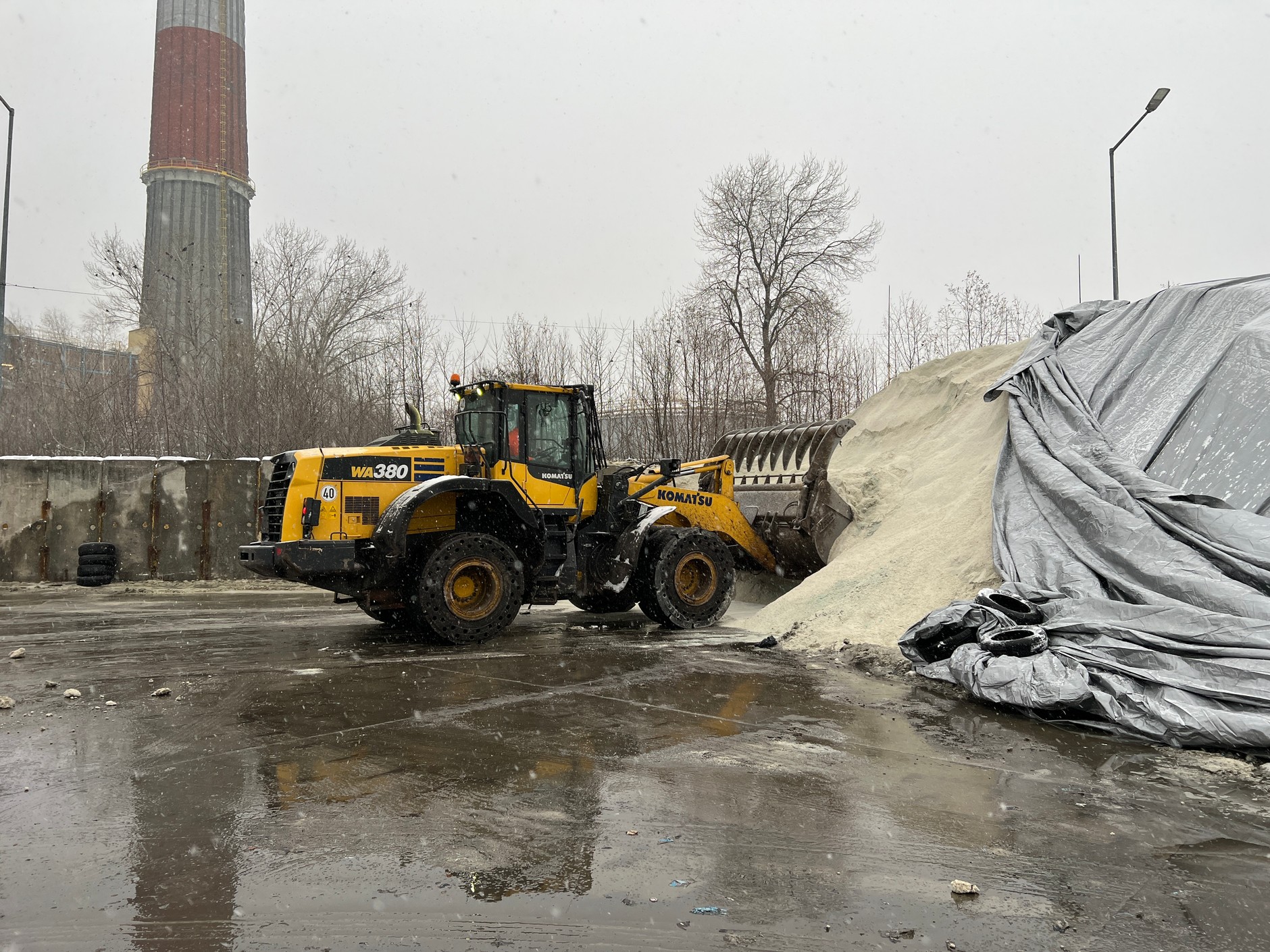 Akcja odśnieżania warszawskich dróg