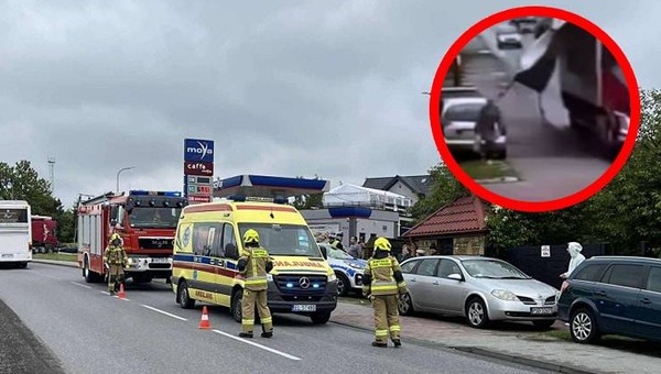 Miejsce wypadku w Kamieńsku