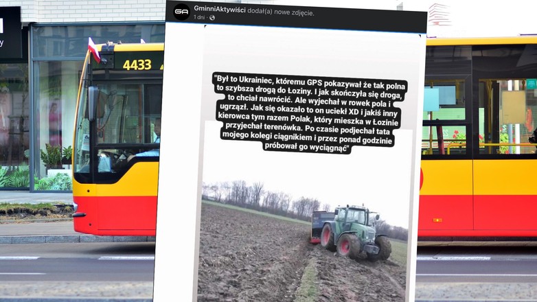 Kierowca autobusu za bardzo zaufał nawigacji