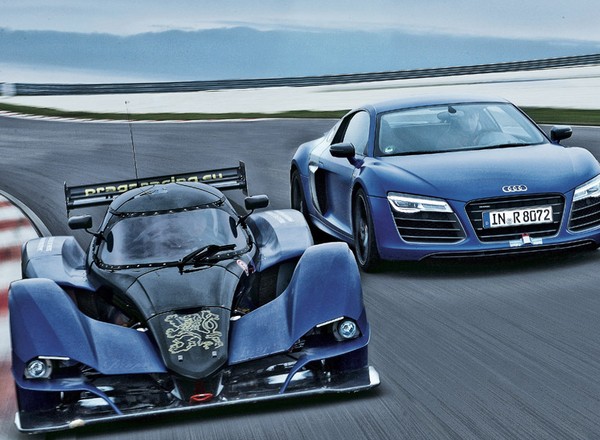 Praga R1 w starciu z Audi R8: diabeł jeździ sobie Pragą