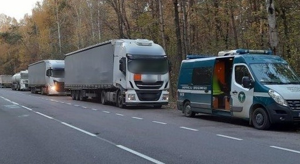 Zatrzymana do kontroli ciężarówka
