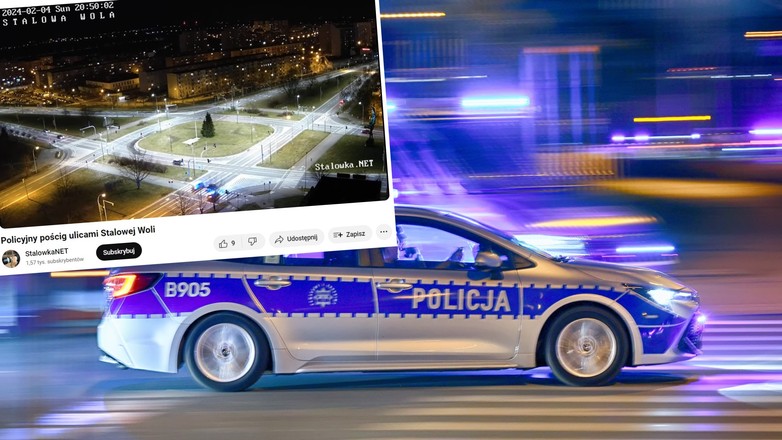 GTA: Stalowa Wola. Pościg ulicami miasta jak z gry