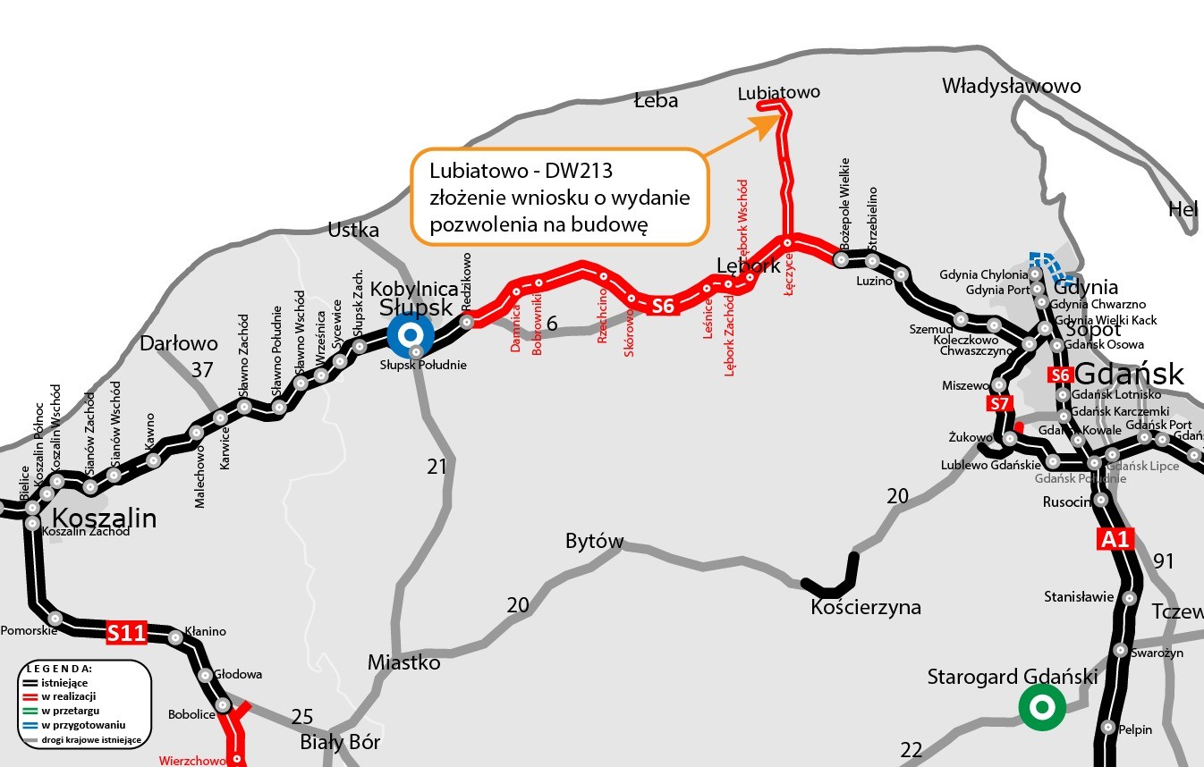 Plan orientacyjny inwestycji drogowych w woj. pomorskim