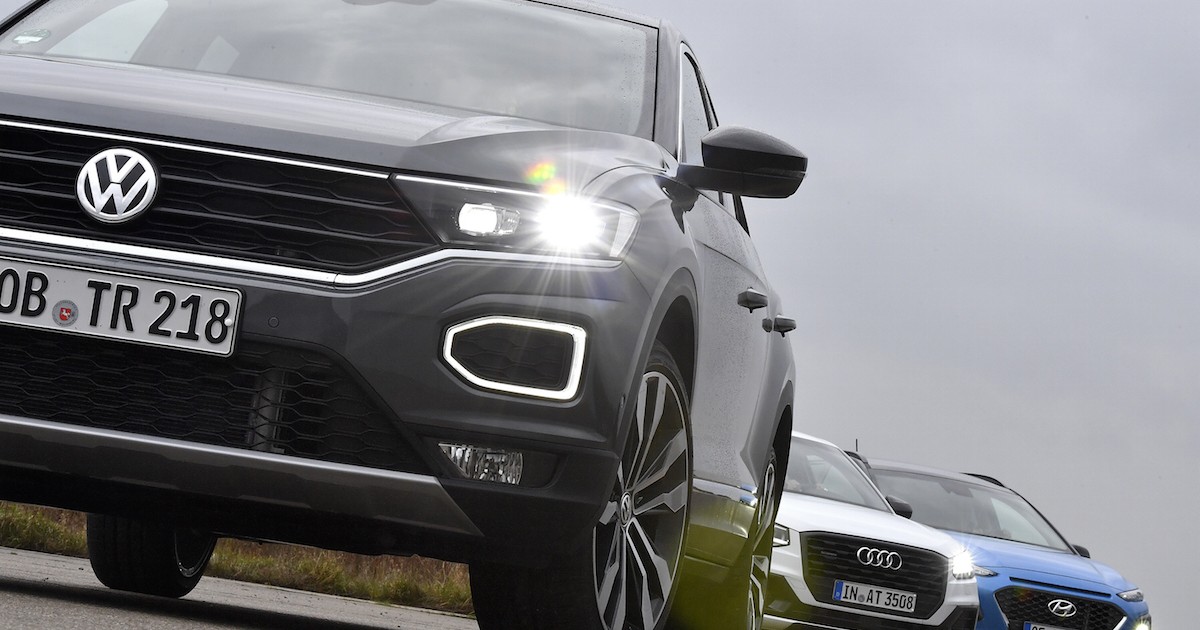 Volkswagen T-Roc kontra Hyundai Kona i Audi Q2