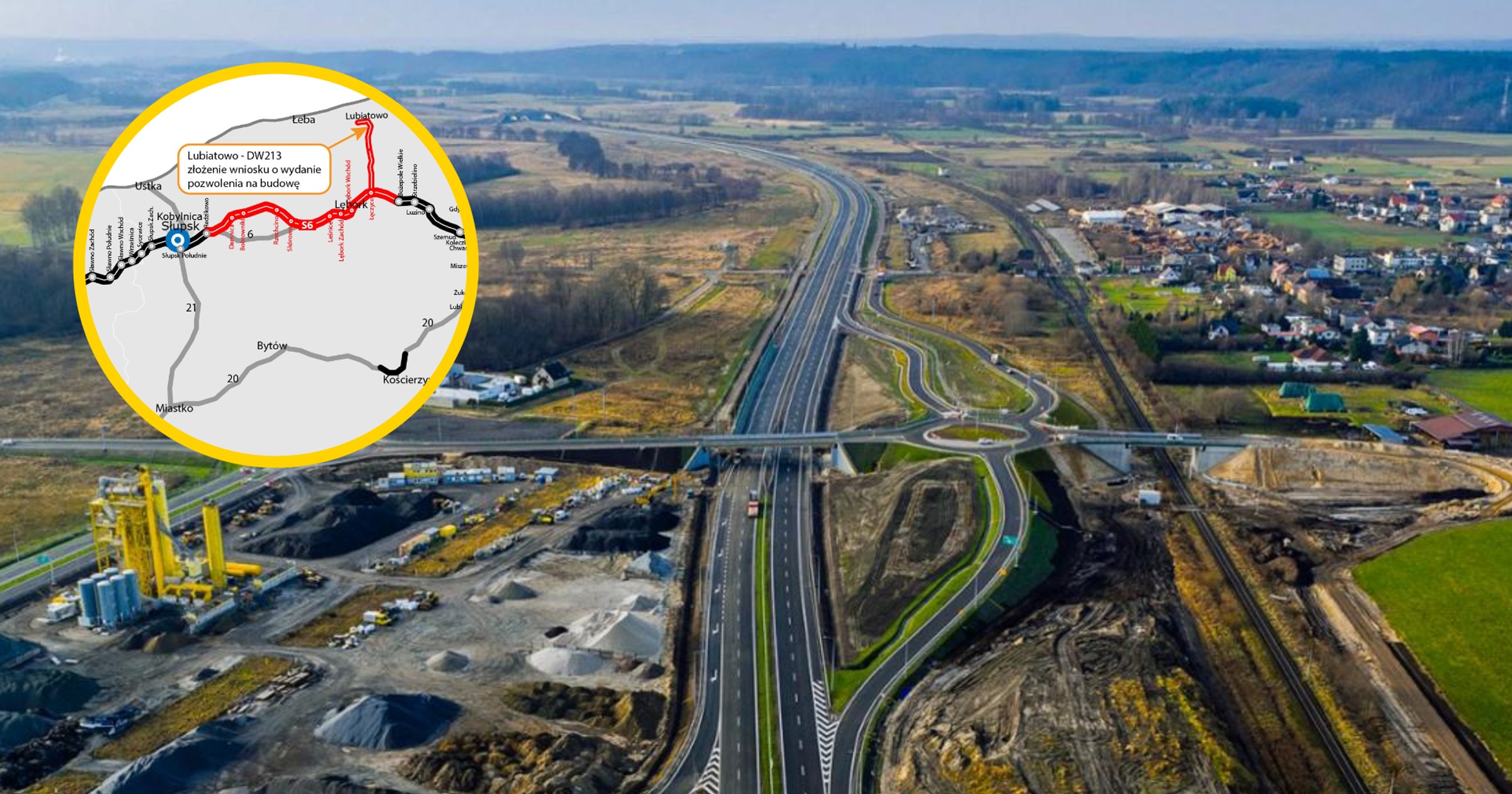 Droga krajowa do elektrowni jądrowej. Jest wniosek o pozwolenie na budowę