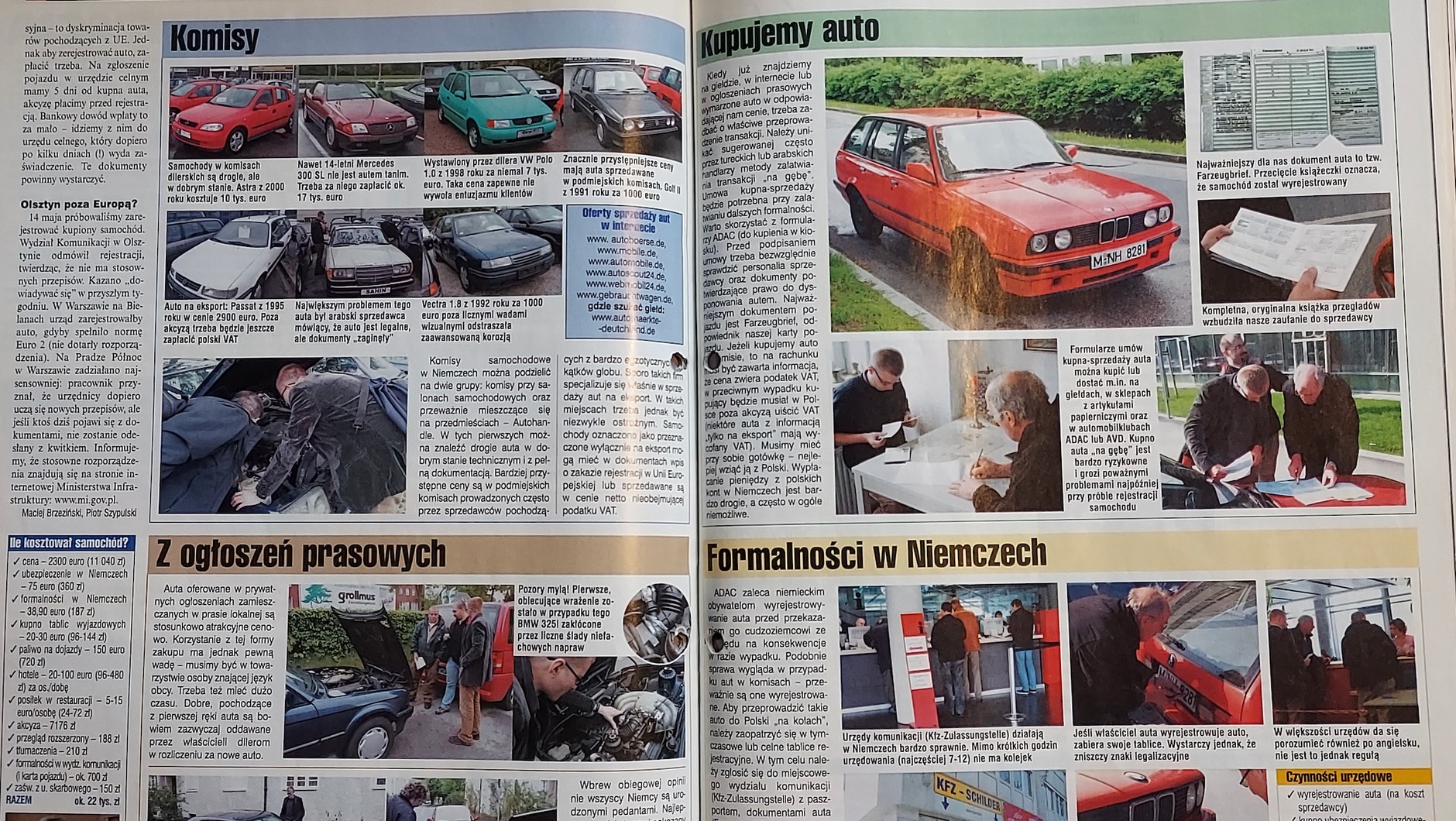 Reportaż z wyjazdu po auto po wejściu Polski do UE