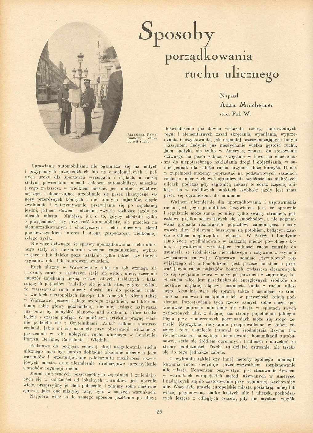 Jak jeżdżono w latach 30.?