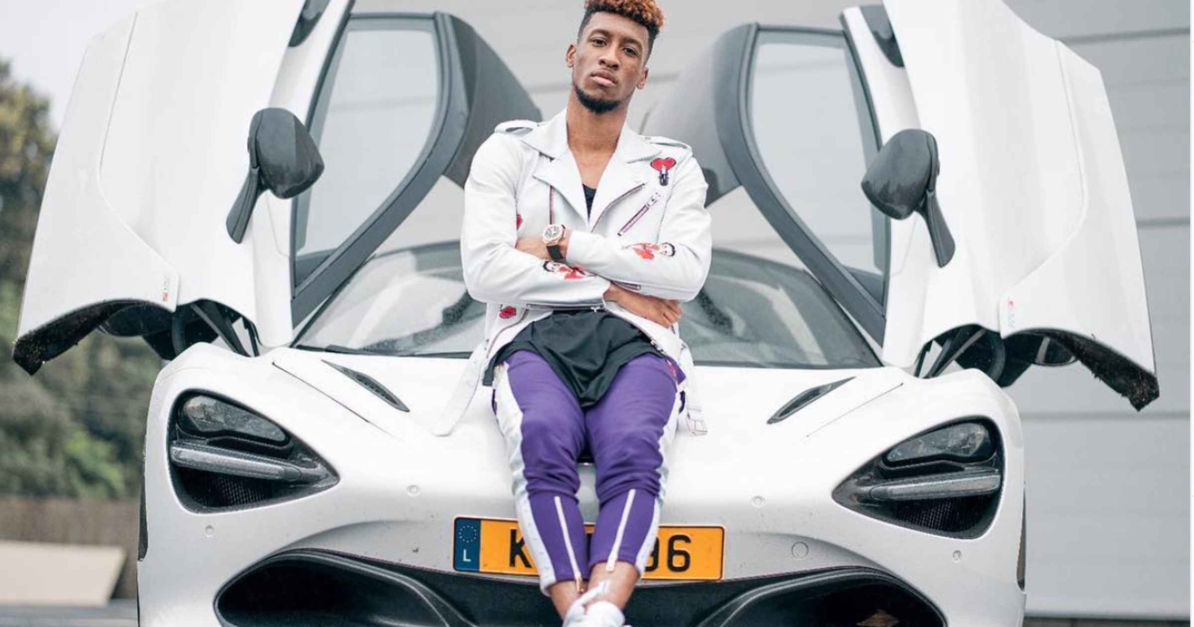 Kingsley Coman i jego McLaren 570S Spider