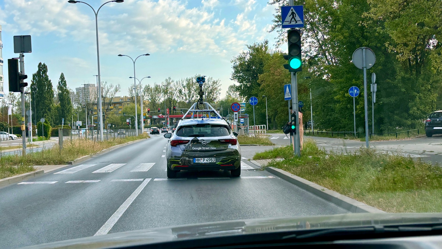 Samochód Google Street View w Warszawie