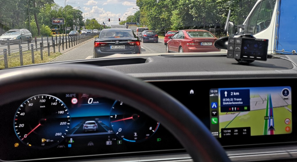 Korek na drodze wlotowej do Warszawy
