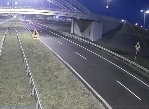 Jechał w nocy pod prąd na A1. Nagranie mrozi krew w żyłach